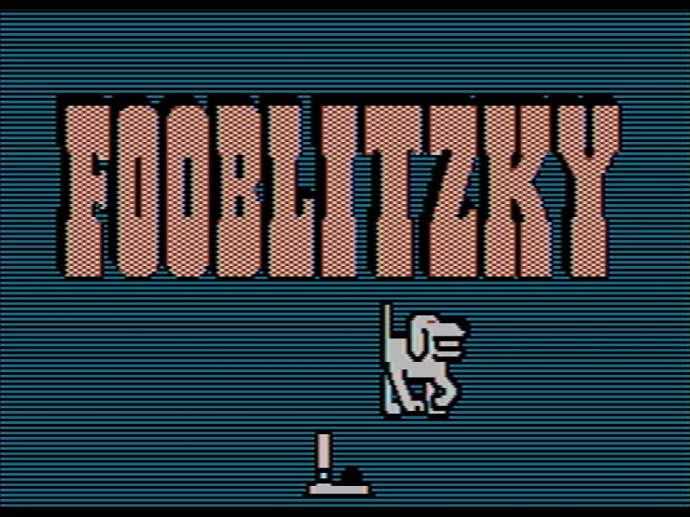Title Screen of Fooblitzky for DOS